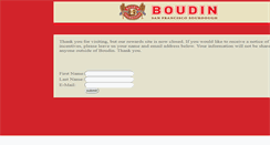 Desktop Screenshot of boudinfreesourdough.com