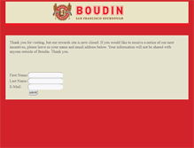 Tablet Screenshot of boudinfreesourdough.com